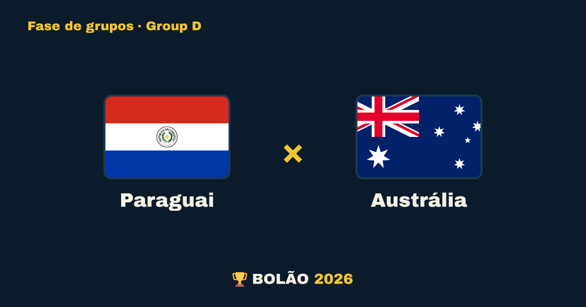 Paraguai × Austrália