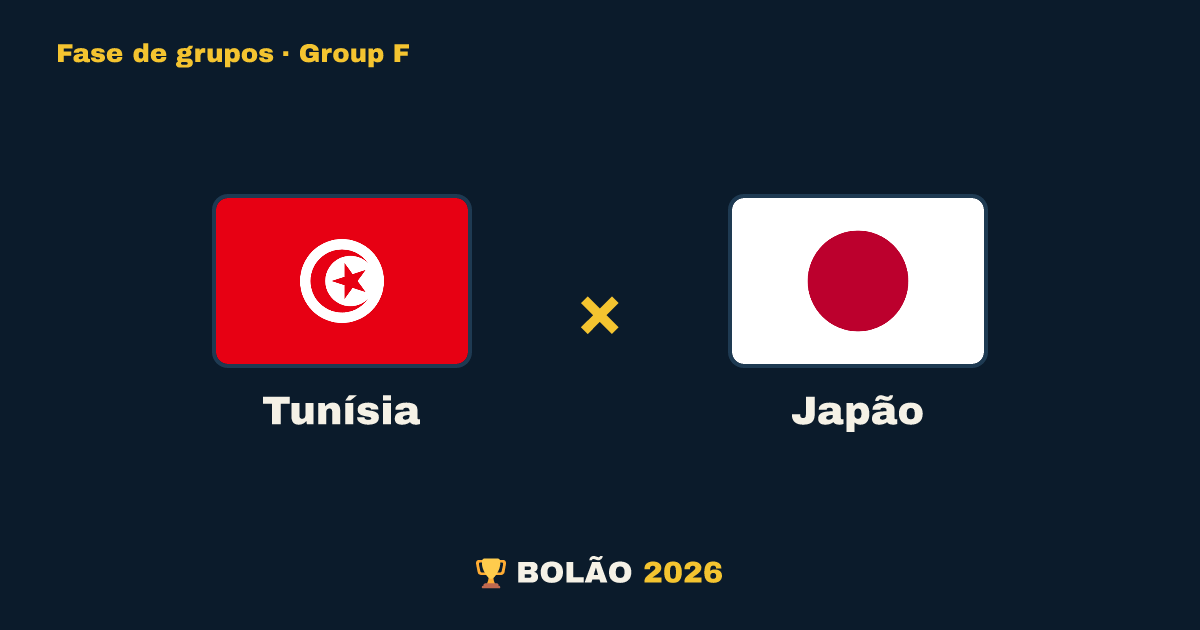 Tunísia × Japão