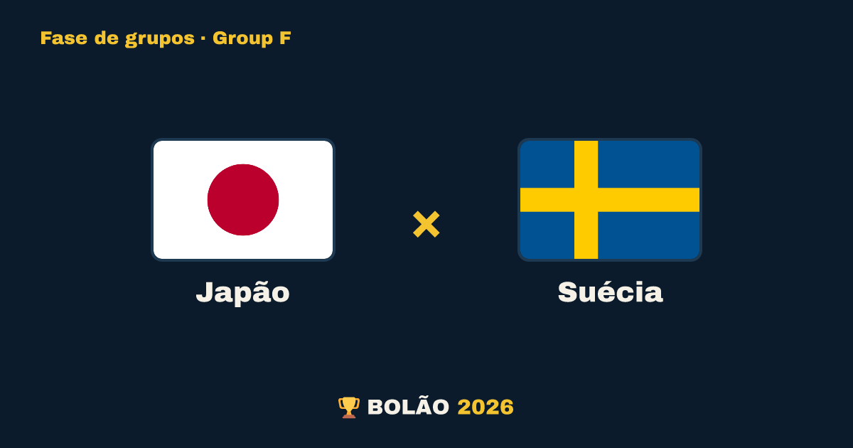 Japão × Suécia