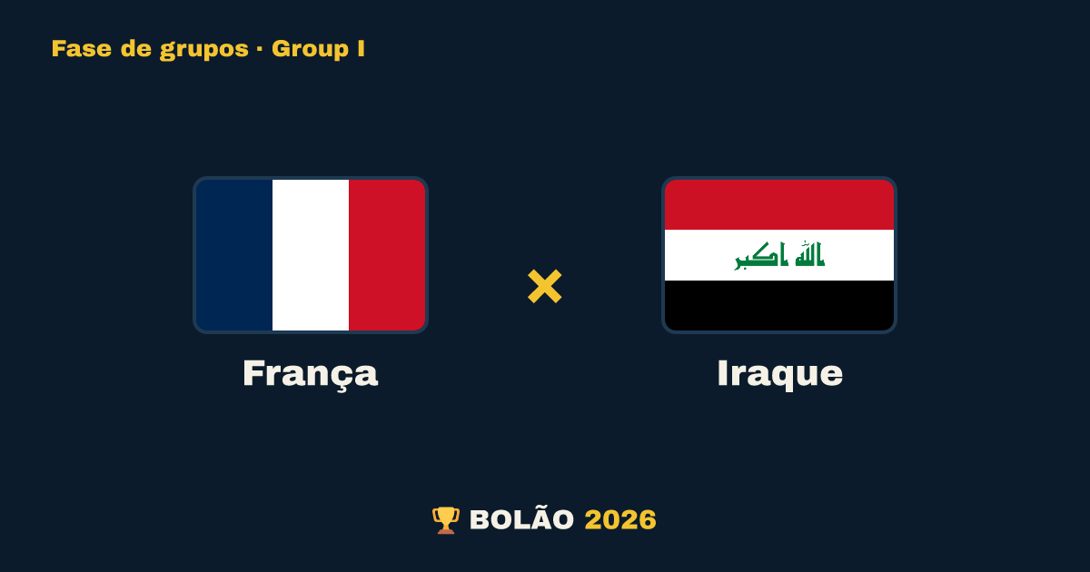 França × Iraque