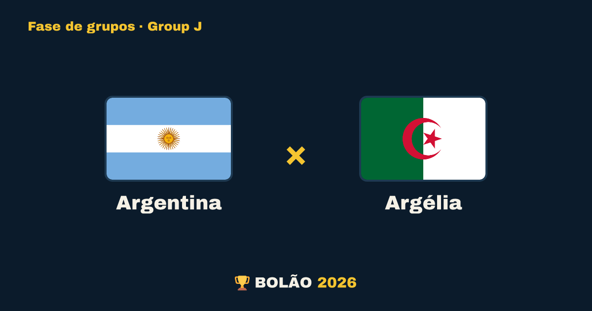 Argentina × Argélia