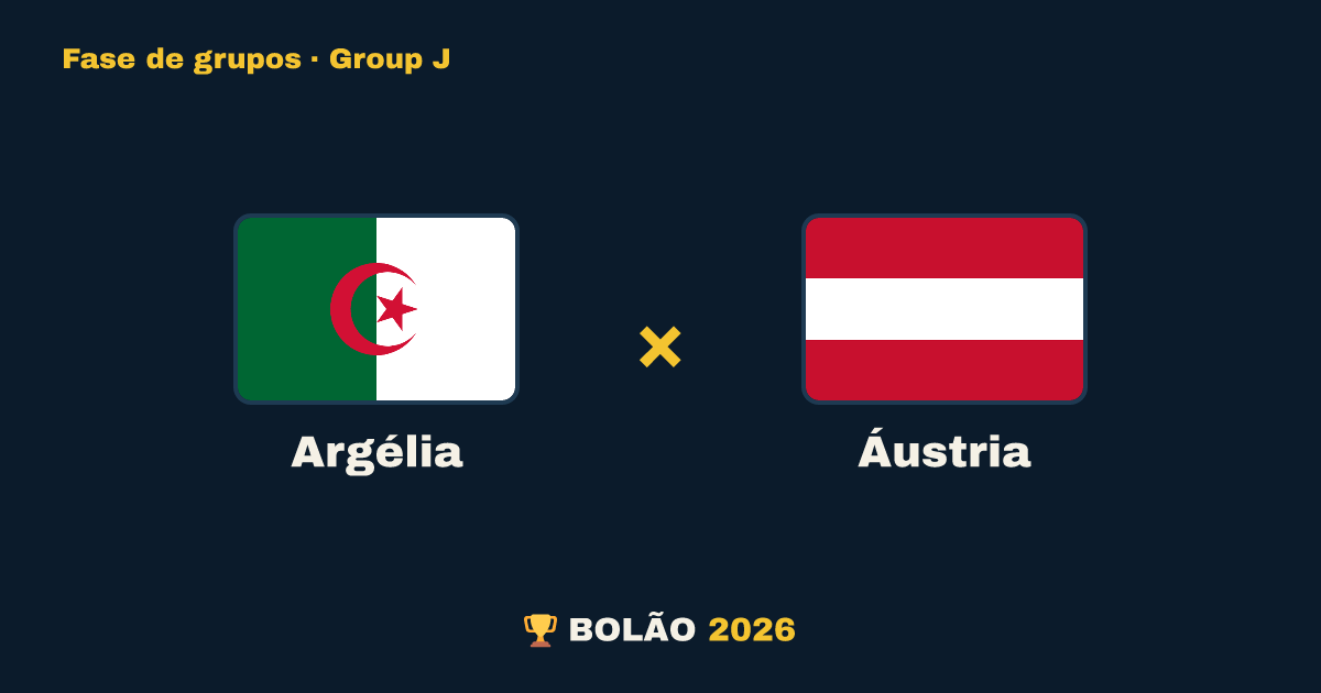 Argélia × Áustria