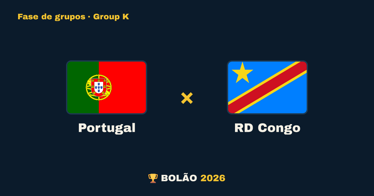 Portugal × RD Congo